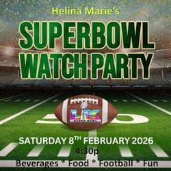 Helina Marie's - Join us for a great Super Bowl Party -- Beverages, food, football and tons of fun.