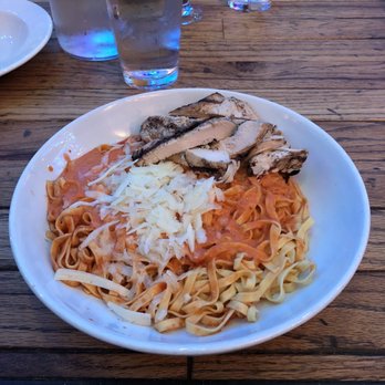 Pastabilities - Hot Vodka sauce with linguine and grilled chicken. - Italian Near Me - Syracuse, New York Pastabilities - Hot Vodka sauce with linguine and grilled chicken. - Italian Near Me - Syracuse, New York
