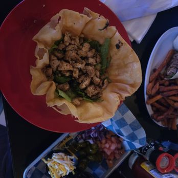 Island Bar & Grill Surfside - Taco salad with stuff on side - New American Near Me - Myrtle Beach, South Carolina Island Bar & Grill Surfside - Taco salad with stuff on side - New American Near Me - Myrtle Beach, South Carolina