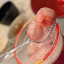 Pho Bac Ky - Lychee Delight: Dead sweet--needs water to dilute. The translucent white fruit tastes purely of sugary canned syrup.