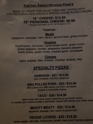 Menu photo 5 Patches Pub Panama City, FL Menu photo 5 Patches Pub Panama City, FL