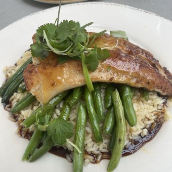 Bluewater Grill Seafood Restaurant Redondo Beach - Misoyaki butterfish with eel sauce, white rice and green beans. PHENOMENAL! - Seafood Near Me - Redondo Beach, California