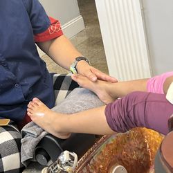 Nail Land - My Daughter Toes .. They were so general with her .. She loves her nails