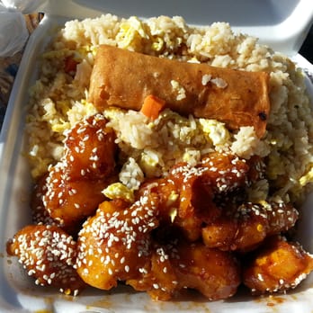 Caravelle Restaurant - Sesame chicken combo with fried rice - Vietnamese Near Me - Little Canada, Minnesota