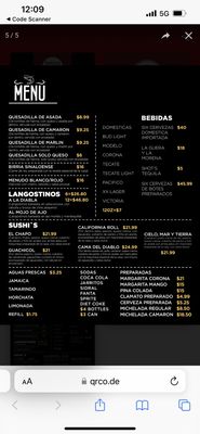Menu photo 1 Mariscos El Chapo San Bernardino, CA Menu photo 1 Mariscos El Chapo San Bernardino, CA