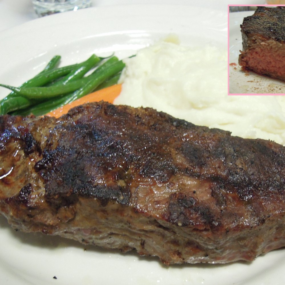 Yonkers Raceway - My 12 ounce NY Strip was delicious, though a little rarer (inset) than I ordered. - Race Tracks Near Me - Yonkers, New York Yonkers Raceway - My 12 ounce NY Strip was delicious, though a little rarer (inset) than I ordered. - Race Tracks Near Me - Yonkers, New York