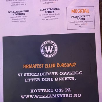 Williamsburg Bab & Beer - Menu page 4 - Kebab Near Me - Oslo, 03