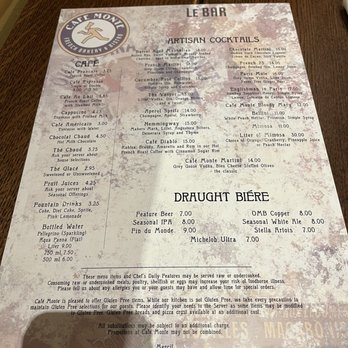 Cafe Monte - French Near Me - Charlotte, North Carolina