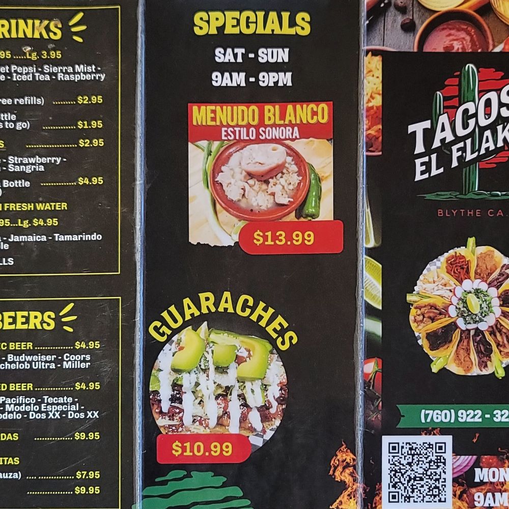 Tacos El Flako - Mexican Near Me - Blythe, California Tacos El Flako - Mexican Near Me - Blythe, California
