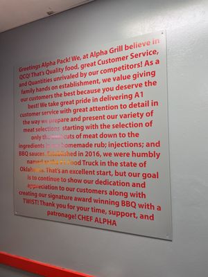 Menu photo 7 Alpha Grill BBQ Tulsa, OK Menu photo 7 Alpha Grill BBQ Tulsa, OK