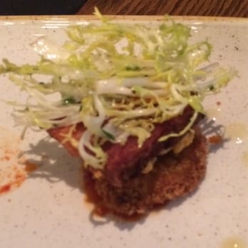Yardbird - Fried Green Tomatoes "BLT" - 3 pieces ($14) - Southern Near Me - Las Vegas, Nevada