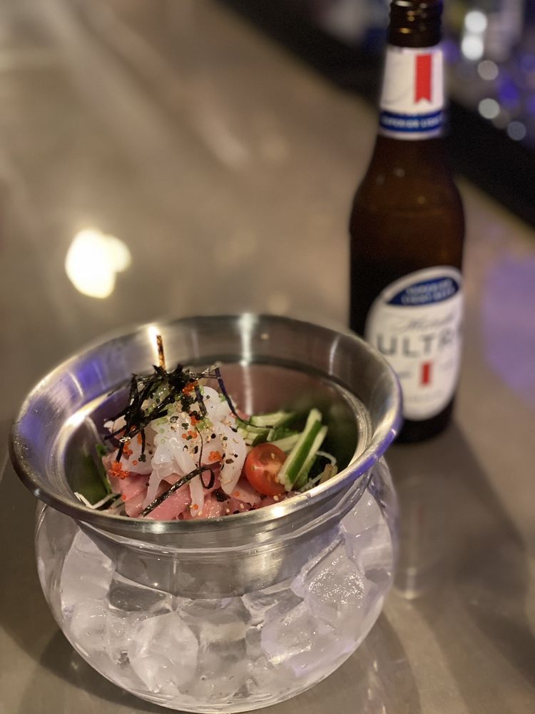 Food from Sushikin Grill & Sake Bar