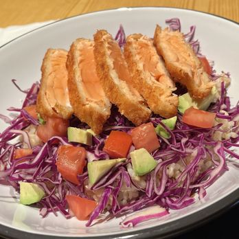 Tendon Kohaku - Thick Cut Rare Salmon Katsu Ikura Don - Japanese Near Me - Bellevue, Washington Tendon Kohaku - Thick Cut Rare Salmon Katsu Ikura Don - Japanese Near Me - Bellevue, Washington