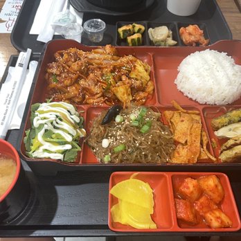 Sang’s Kitchen - Spicy chicken bento box - Korean Near Me - Little Ferry, New Jersey Sang’s Kitchen - Spicy chicken bento box - Korean Near Me - Little Ferry, New Jersey