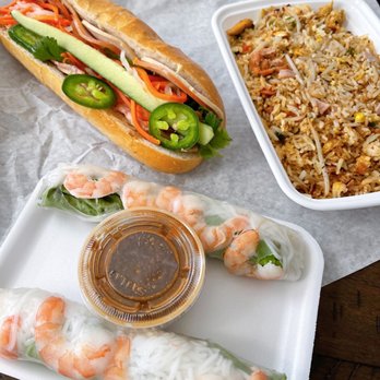 CoCo Vietnamese Sandwiches & Pho - a plate of shrimp and rice rolls - Vietnamese Near Me - Chicago, Illinois CoCo Vietnamese Sandwiches & Pho - a plate of shrimp and rice rolls - Vietnamese Near Me - Chicago, Illinois