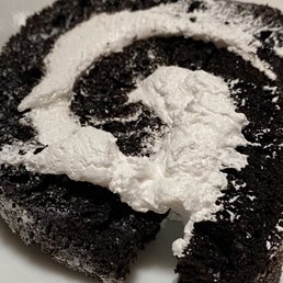 A piece of chocolate cake roll. Not sure you could go wrong with anything in their bakery case. A piece of chocolate cake roll. Not sure you could go wrong with anything in their bakery case.