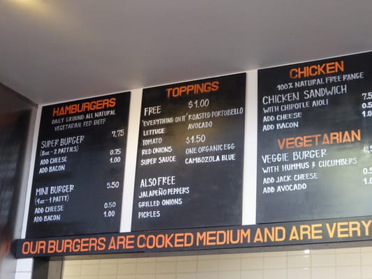 Menu photo 8 Super Duper Burgers San Francisco, CA