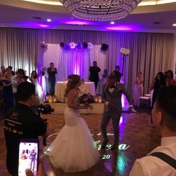 Tempoe Entertainment DJs - Beautiful purple up-lighting & Gobo helped bring the room together - DJs Near Me