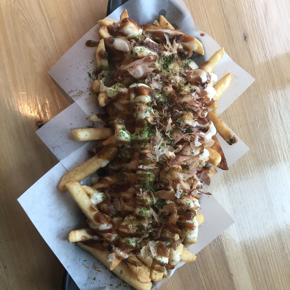 Ramen 930 - Japanese style fries! Brown sauce (no clue what it is) Mayo Etc. - Ramen Near Me - Salt Lake City, Utah Ramen 930 - Japanese style fries! Brown sauce (no clue what it is) Mayo Etc. - Ramen Near Me - Salt Lake City, Utah