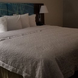 This room is worth every dime! When on a staycation head to the Hampton Inn & Suites!