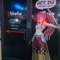 Exterior outside entrance of Mr. Shota - Las Vegas, Nevada Exterior outside entrance of Mr. Shota - Las Vegas, Nevada