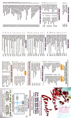 Menu photo 1 Sakura Garden Fairport, NY Menu photo 1 Sakura Garden Fairport, NY