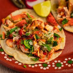 Suprema Meat Market - Chicken Taco made with handmade tortillas