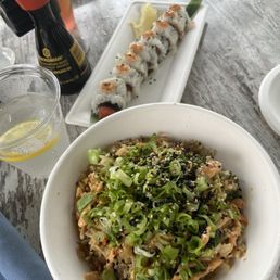Garlic Fried Rice and Sushi Garlic Fried Rice and Sushi