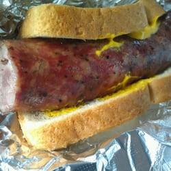 Junior's Smokehouse & Bakery - Sausage wrap on wheat