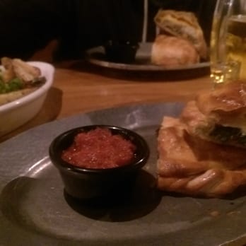 Cornish Pasty - Mushroom / spinach with mozzerella pasty + marinara sauce. - British Near Me - Las Vegas, Nevada