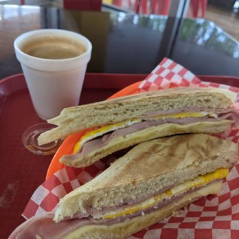 Las Canarias - Small coffee and ham/egg/cheese sandwich - Breakfast & Brunch Near Me - San Juan, Puerto Rico Las Canarias - Small coffee and ham/egg/cheese sandwich - Breakfast & Brunch Near Me - San Juan, Puerto Rico