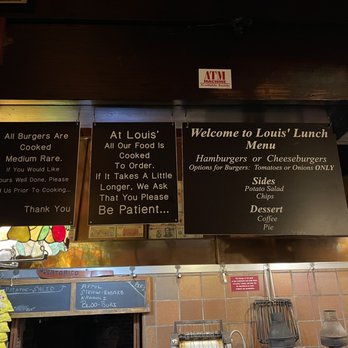 Louis' Lunch - Menu - Burgers Near Me - New Haven, Connecticut