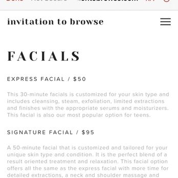 Invitation to Browse - Express facial is $95 but $80 for men even though it's the same thing - Skin Care Near Me - Huntington Beach, California Invitation to Browse - Express facial is $95 but $80 for men even though it's the same thing - Skin Care Near Me - Huntington Beach, California