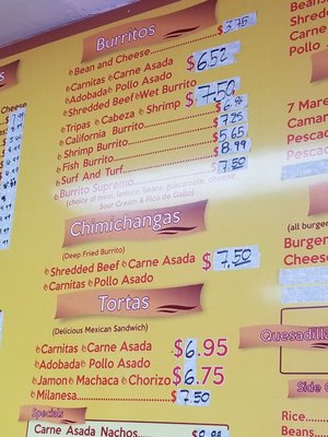 Menu photo 2 Vallarta Taco Shop San Diego, CA