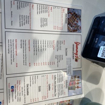 Yummy's Mini Donuts and Ice Cream - The pick the variety of options menu. - Donuts Near Me - Albuquerque, New Mexico