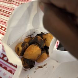 Donut Palace - Chocolate covered donut holes-so good!