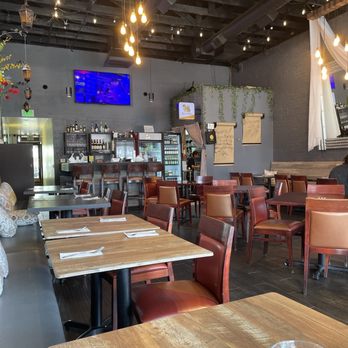 Thai Thyme - The inside from where we're seated by the window - Thai Near Me - Monrovia, California Thai Thyme - The inside from where we're seated by the window - Thai Near Me - Monrovia, California