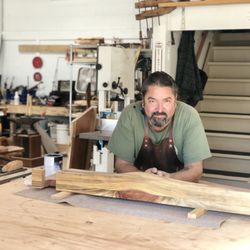 Tatankamani Woodworks - Andrew Soliz (Tatankamani) at work