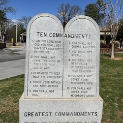 St Patrick's Catholic Church - The Ten Commandments Stone
