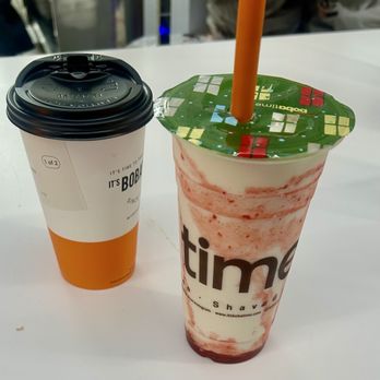 It’s Boba Time - Ontario - Strawberry Coconut Strawberry Shake - Coffee & Tea Near Me - Ontario, California
