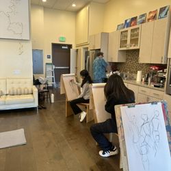 Netra Arts Studio - Students drawing