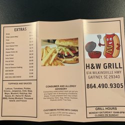 H&W Grill - Menu