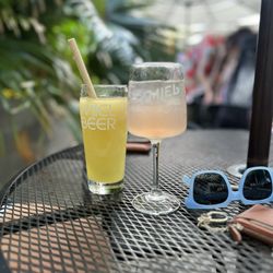 Miel Brewery & Taproom - Beer slushee & when doves cry seltzer.