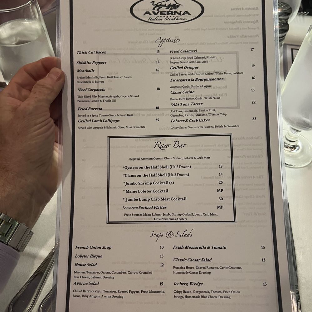 Averna - Menu 1 - Italian Near Me - Rye, New York