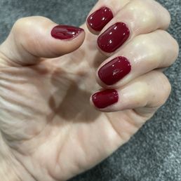 Gel mani at Dove Nail