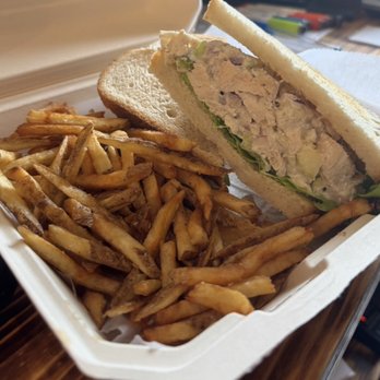 Crozet Crepe - Chicken Salad Sandwich and Fries! - Creperies Near Me - Charlottesville, Virginia