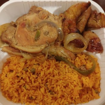 Los Hermanos - Fried plantains, pork chop, and rice and pigeon peas - Dominican Near Me - Washington, DC, District of Columbia Los Hermanos - Fried plantains, pork chop, and rice and pigeon peas - Dominican Near Me - Washington, DC, District of Columbia