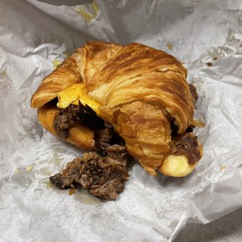 The Strandwich - Brisket and egg croissant with cheese - Sandwiches Near Me - Oxnard, California
