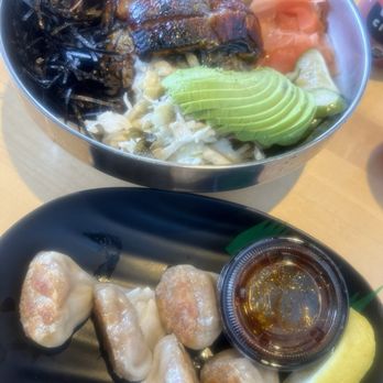 Ima Noodles - Shiitake Mushroom Dumplings and Unagi Don - Noodles Near Me - Madison Heights, Michigan