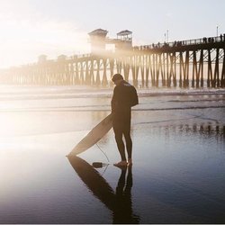North County Surf Academy - When he's not coaching, you can usually find Duran suited up before the sunrise chasing lefts into the Oceanside pier.